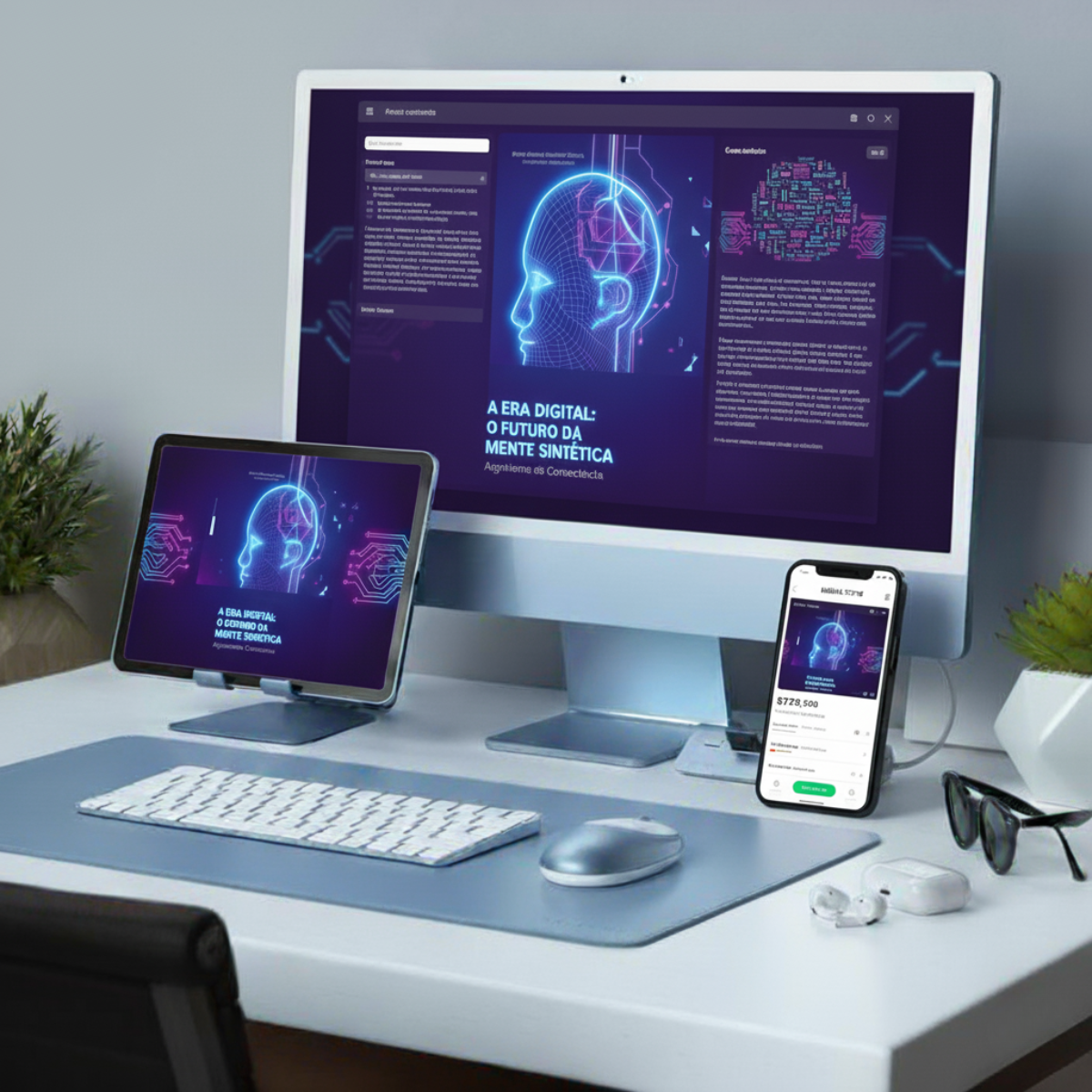 Mockup do método de e-books com IA