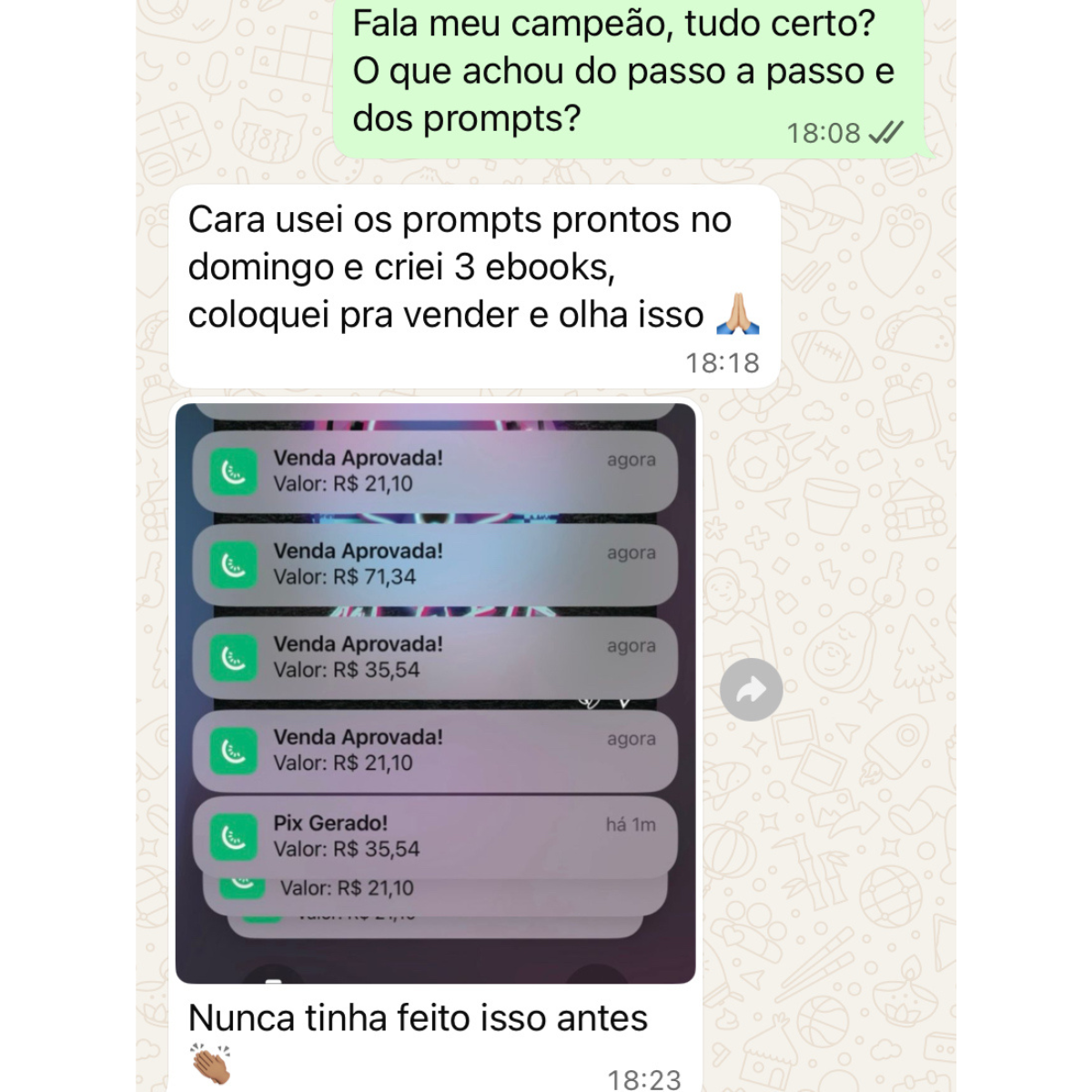 Depoimento de Filipe: publicou e vendeu 17 unidades na primeira semana